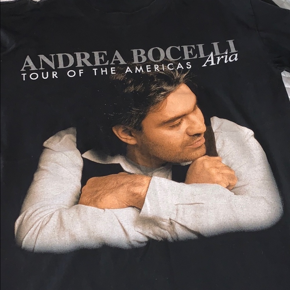 Andrea Bocelli Tour T-Shirt Gently Loved M - Picture 2 of 6